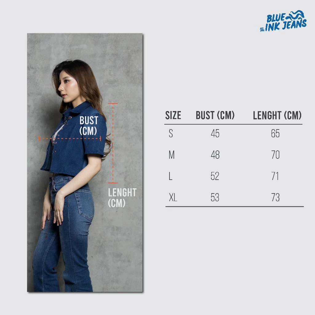 Carmen - Atasan Wanita Denim Crop Top Tali Korean Style Feminine Chic Premium - Image 2