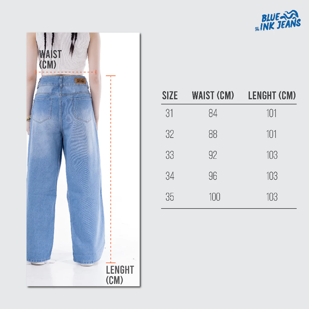 Gemini Zipper - Celana Jeans Korean Style High Waist Baggy (Unisex) - Image 7