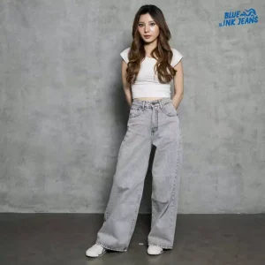 Lumi Jeans – Celana Jeans Wanita Wide Leg Korean Style High Waist