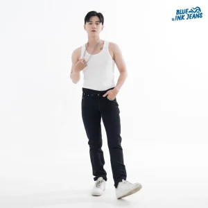 Margo – Celana Jeans Pria Straight Cut Korean Style Slim Fit Bahan Premium