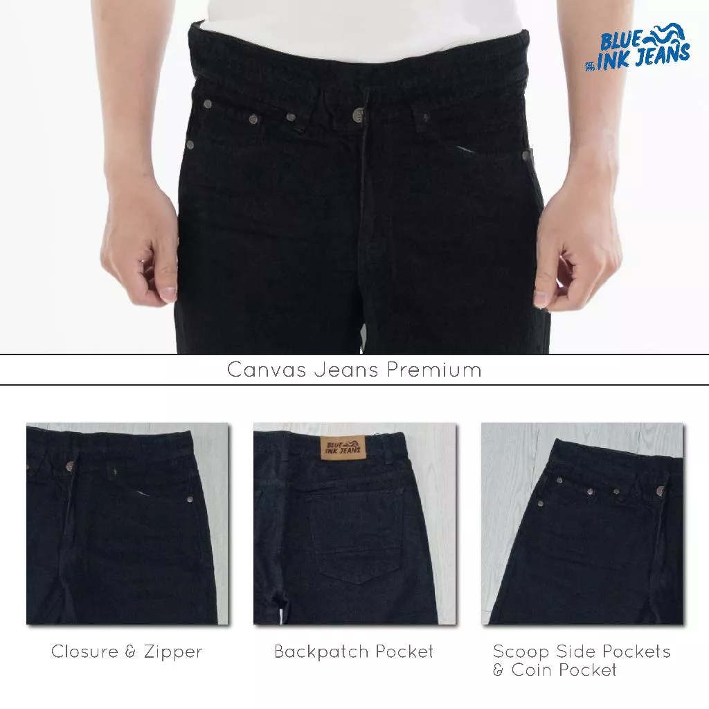 Margo - Celana Jeans Pria Straight Cut Korean Style Slim Fit Bahan Premium - Image 5