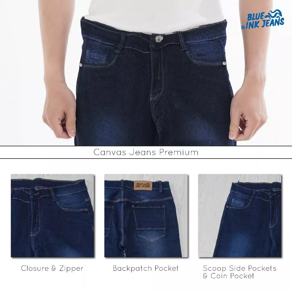 Neo - Celana Jeans Pria Slim Straight Cut Korean Style Soft Denim Premium - Image 7