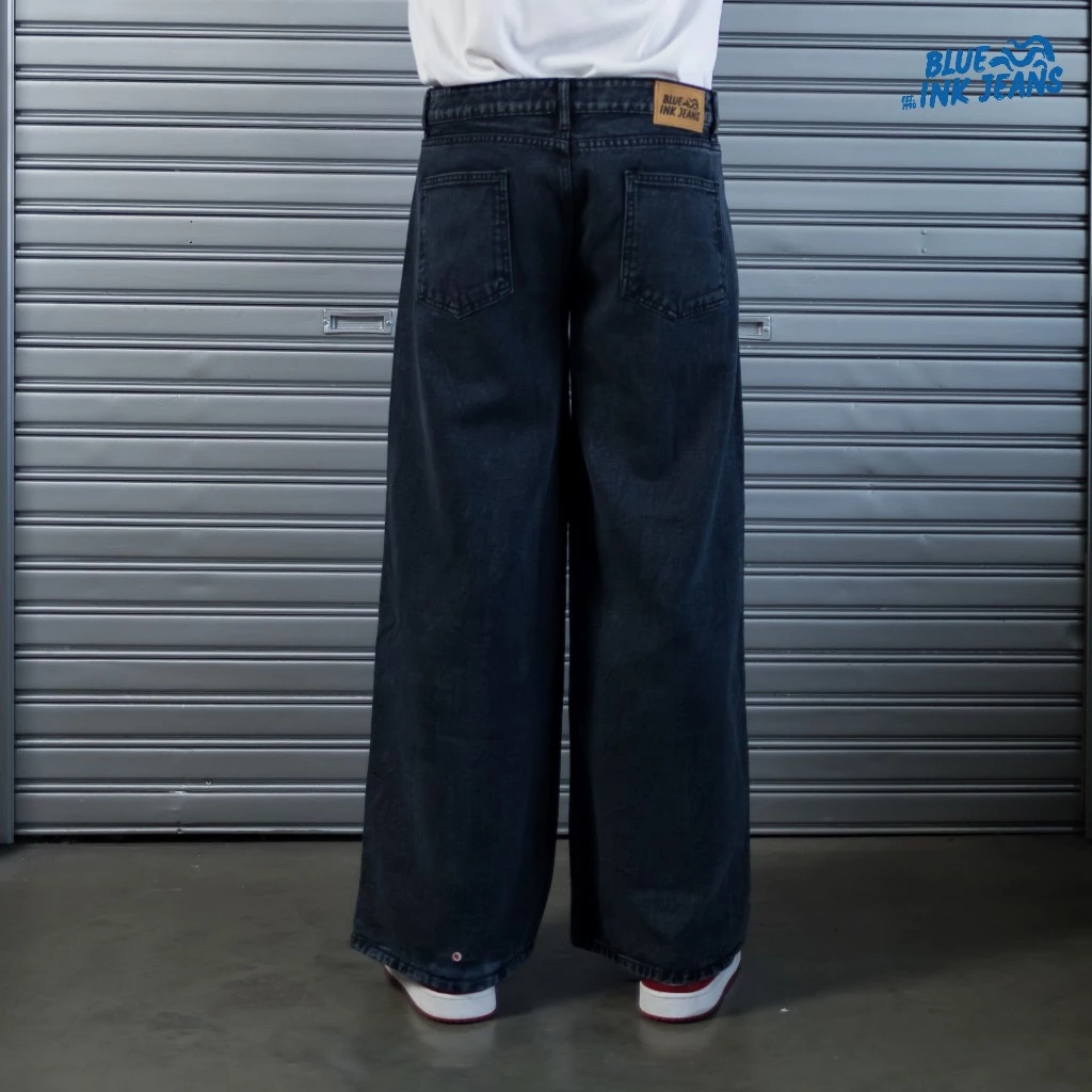 Nuance Jeans - Celana Jeans Pria Wide Leg Korean Style Straight Cut Premium - Image 4