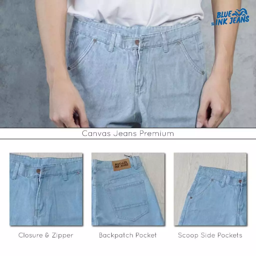 Paloma - Celana Jeans Pendek Pria Sobek & Polos Korean Style Distressed Denim - Image 5