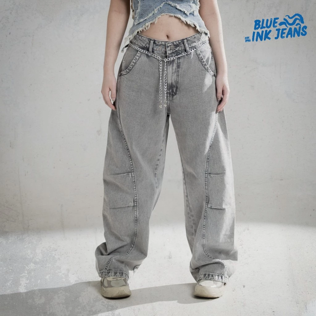 Sienna Jeans - Celana Jeans Wanita Baggy Wide Leg Korean Style - Image 9