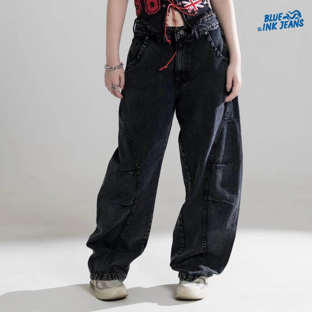 Sienna Jeans - Celana Jeans Wanita Baggy Wide Leg Korean Style - Image 4